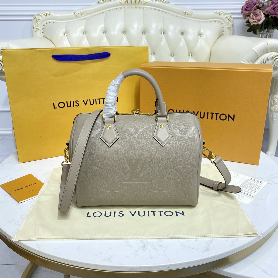 Louis Vuitton SPEEDY BANDOULIERE 25 Monogram Handbag M59273 Tourterelle